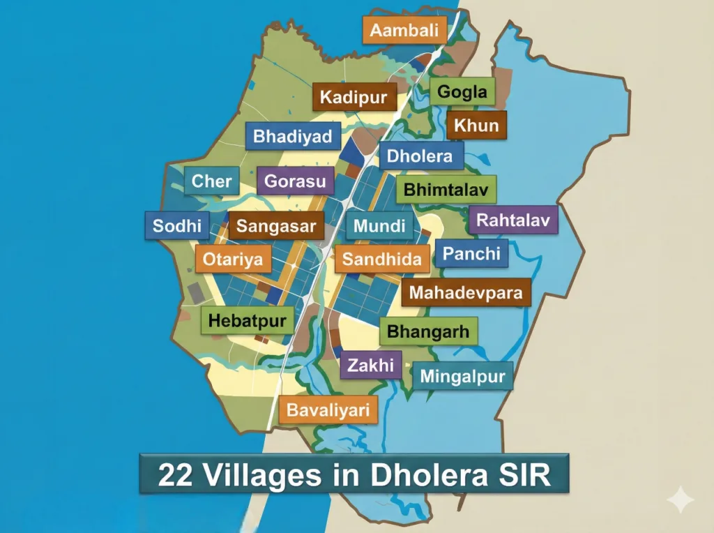 Dholera SIR Village Map
