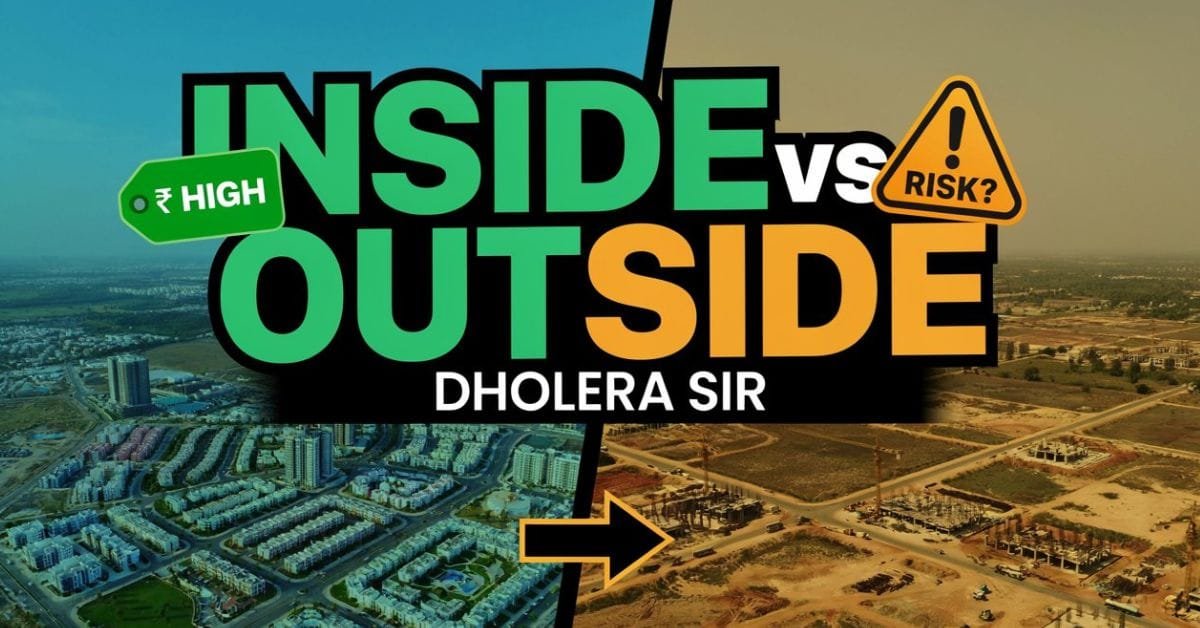 Inside vs Outside Dholera SIR Location, Price and Risk Comparison